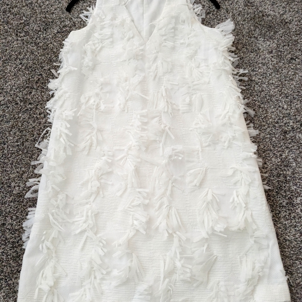 White Mini Hunter Bell Dress- S